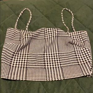 Black and white crop top